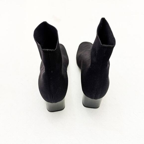 MM La Fleur Zelda Boot Black Ankle Pull On Bootie Size 10 / 40 NWOB Italy - Picture 2 of 6